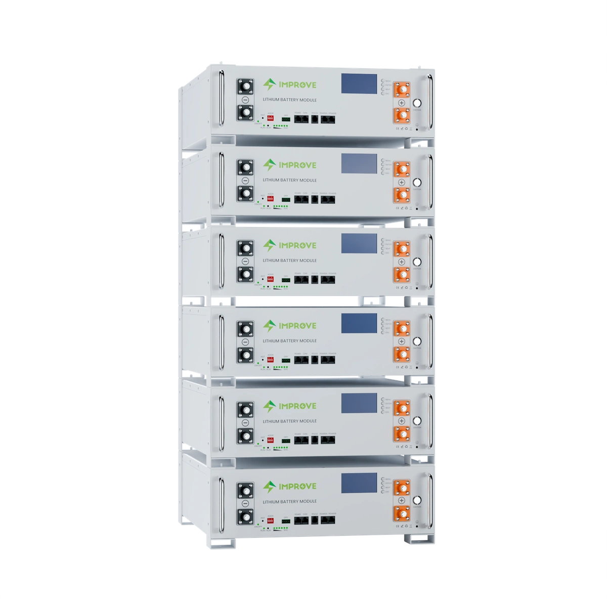 48V 100Ah cabinet type rack mounted energy storage lithium battery