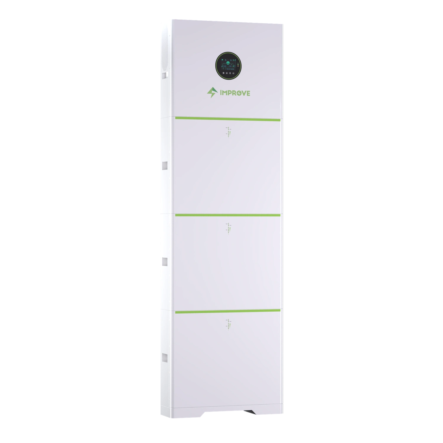 Low-voltage vertical stackable ESS tower, 10.24kWh and 20.48kWh home energy storage system